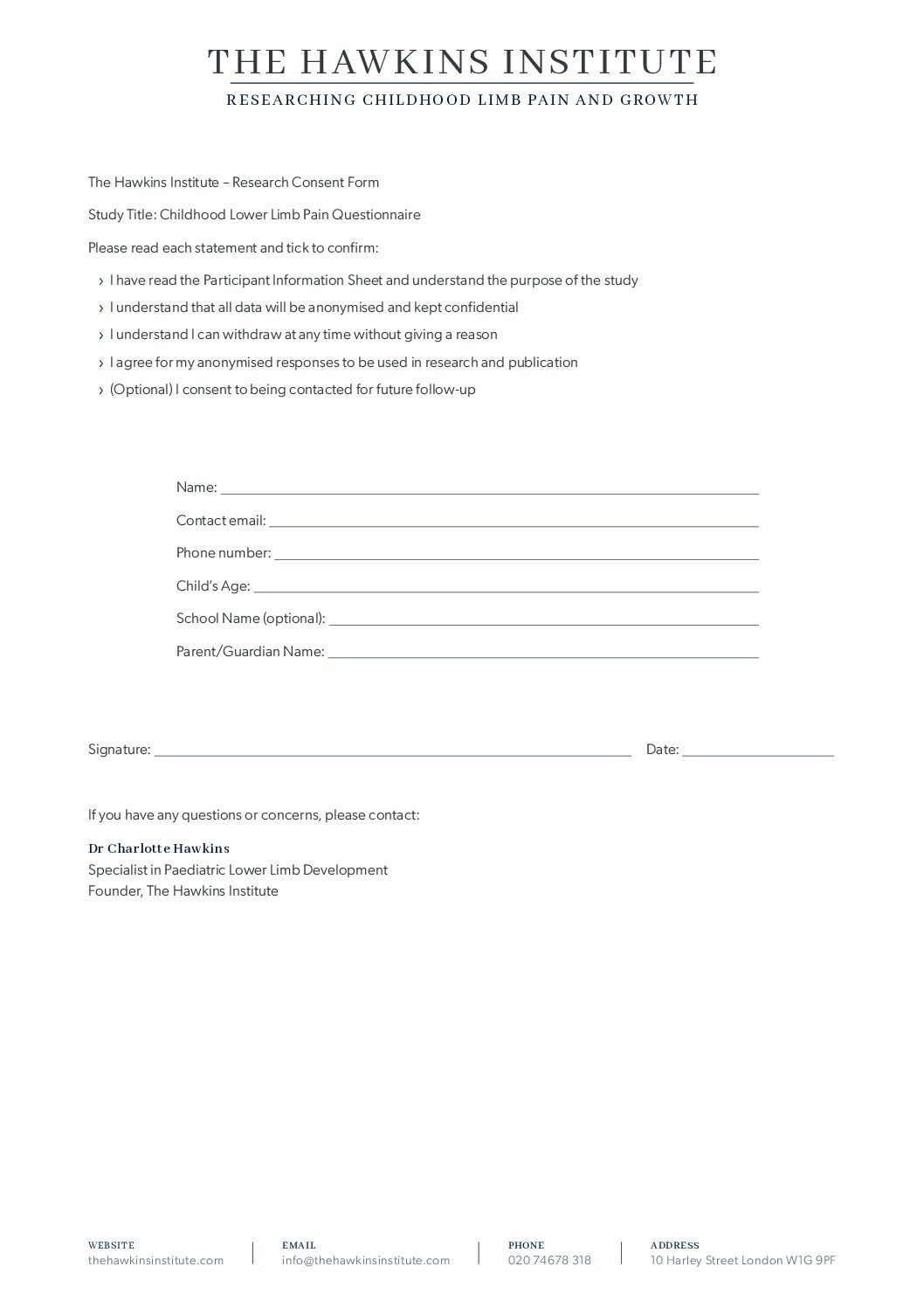 Parental Consent Form